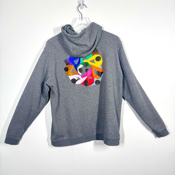 Nike Be True Men's Size Large Grey Fleece Pullover Hoodie Sweatshirt DR9538-091 - Picture 9 of 13